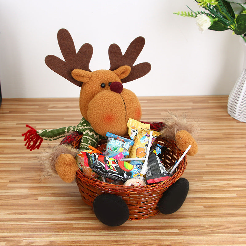 Wholesale Christmas Candy Bamboo Baskets